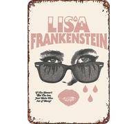 Lisa Frankenstein Vintage Metal Tin Sign Movie Poster Wall Art Decor 8x12 Inch for Home Cafes Office Store Pubs Club Sign Gift