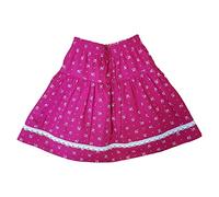 Lisa Girls’ Reversible Skirt, Red/Pink, Dirndl for Kids, Size 128 EU