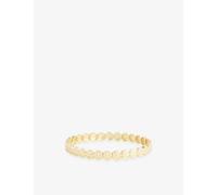 Lisa Gozlan Womens Lisa Gozlan The Mini Classic Happy Face 18ct Yellow Gold-Plated Brass Bracelet Yellow Gold 6In