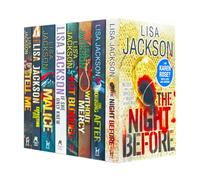 Lisa Jackson 8 Books Collection Set (The Night Before, The Morning After, Without Mercy, Hot Blooded, If Only She Knew, Malice, Expecting to Die, Tell Me)