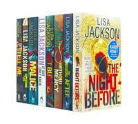 Lisa Jackson 8 Books Set (The Night Before, The Morning After, Without Mercy, Hot Blooded, If Only She Knew, Malice, Expecting to Die, Tell Me)