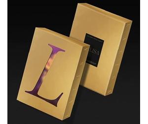 Lisa LALISA 1st Single Album Contents+Poster+Message PhotoCard SET+Tracking Kpop Sealed (Gold Version)
