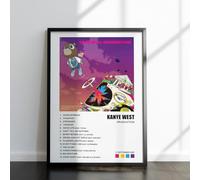 LISA MARIE DESIGNS Kanye West Album Poster - Graduation, My Beautiful Dark Twisted Fantasy, The College Dropout & Late Registration - Music Wall Art Print - A4 or A3 (Graduation, A4 Unframed)