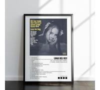 LISA MARIE DESIGNS Lana Del Rey Album Cover Poster - Born to Die, Ultraviolence, Norman Rockwell - Music Wall Art - Lana Del Rey Fan Gift (A4, A3, A2) (There’s a Tunnel Under Ocean Blvd, A4 Unframed)