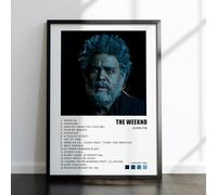 LISA MARIE DESIGNS The Weeknd Album Cover Poster - After Hours, Dawn FM or Starboy - A4 / A3 Print - Framed or Unframed Music Wall Art (Dawn, A4 Unframed)