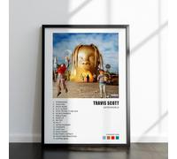 LISA MARIE DESIGNS Travis Scott Album Poster - Utopia, Astroworld, Birds in the Trap Sing McKnight - Rap & Hip Hop Music Wall Art Print - A4 or A3 - Framed or Unframed (Astroworld, A4 Unframed)