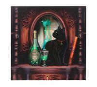 Lisa Parker Absinthe Canvas Framed Plaque in Dark Brown Lisa Parker Dark Brown