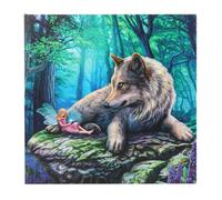 Lisa Parker Fairy Stories Canvas Framed Plaque Green/blue/grey (One Size)