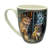 Puckator Lisa Parker Purrlock Holmes Cat Porcelain Mug - Funny Home Accessories - Cute Gifts for Girlfriend - Large Mugs for Men Women Hot Drinks - Cute Cups Presents - Secret Santa Gift - Cup Set