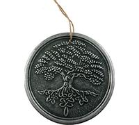 Lisa Parker Terracotta Tree of Life Plaque by Ornament Silver 20x20x1.5cm