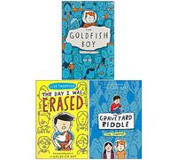 Lisa Thompson Collection 3 Books Set (The Goldfish Boy, The Day I Was Erased, The Graveyard Riddle)
