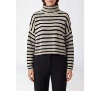 LISA YANG Bicolour Striped Pure Cashmere Turtleneck Jumper with Dropped Shoulders - Size: 1 - female
