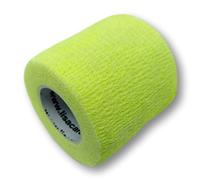LisaCare Cohesive Bandage - Self-Adhesive, Elastic, 5 cm Wide for Humans and Animals, Fixation Bandage for Sports, Work, Riding with Choice of Colours and Motifs (Neon Yellow, Set of 12)