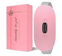 LISACOOL - Portable Heating Pad for Period Cramps, Wireless Menstrual Heating Pad with 3 Heat Levels and 3 Massage Modes, Birthday Gifts for Women Girls