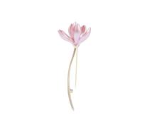 LISADORE Pink Lotus Brooch Wedding Daily Jewelry Gifts for Women Metal