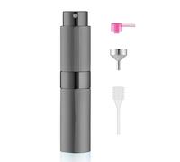 Lisapack 8ml Perfume Atomizer Spray Bottle, 1pcs Travel Cologne Sprayer Refillable, Empty Mini Portable Perfume Dispenser (Grey)