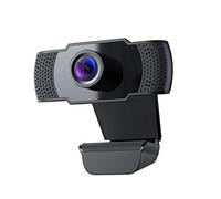 LISAQ 1080P HD Webcam Mini Computer PC WebCamera USB Driver-Free Built-In Dual Microphones for Live Broadcast Video Calling Conference