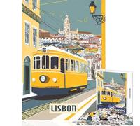 Lisbon 1000 Piece Jigsaws for Teenagers Boost Memory Retention Effectively Calming Relaxing Leisure Game (50x75cm)