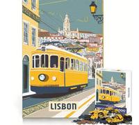 Lisbon 1000 Piece Jigsaws for Teenagers Puzzle Smart Training Tranquil Escape Flawless Cut Memorable Gift size 50x75cm