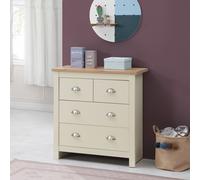 Lisbon 2+2 Drawer Chest - Cream, Cream