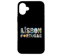 Lisbon City Name Travel Souvenir Landmark Tourist Gift Case for iPhone 16 Plus