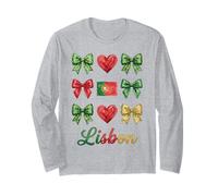 Lisbon Coquette Bow Girls Long Sleeve T-Shirt