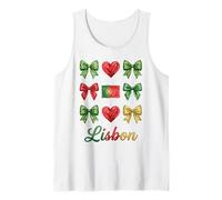 Lisbon Coquette Bow Girls Tank Top