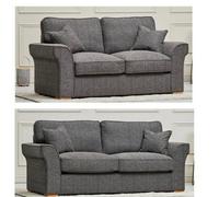 Lisbon Hugo Grey 3+2 Formal Back Set