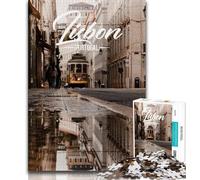 Lisbon Jigsaw Puzzles 1000 Pieces for Adults Teens,Help The Brain Exercise Addictive Toys to Cultivate Patience Parent-child Interaction 50x75cm