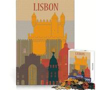 Lisbon Jigsaw Puzzles for Teenagers 1000 Mind Exercise Peaceful Fun Exact Cut Unique Xmas Gift size 38x52cm