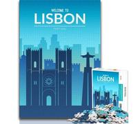 Lisbon Portugal 1000 Pieces Jigsaw Puzzles For Teens And Adults,Toys Educational Games Stress Relieving Great Gifts And Toys 50x75cm