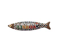 Lisbon Portugal 3D Fish Refrigerator Magnet Resin Travel Souvenirs,Handmade Home & Kitchen Decoration Lisbon Fridge Magnet Collection Gift