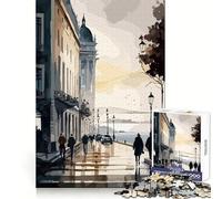 Lisbon Portugal City 1000-piece Puzzle for Teenagers Creative Fun Stress Less Home Game (50x75cm)