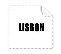 Lisbon Portugal City Name Glasses Cloth Cleaning Cloth Phone Screen Cleaner 5pcs Gift