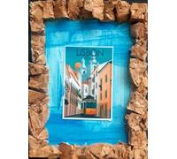 Lisbon Portugal fridge magnet handmade travel holidays city Souvenir Fridge Magnet 5x7 Cm APPROX
