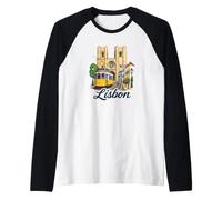 Lisbon Portugal Lisboa Souvenir/Lisbon Raglan Baseball Tee