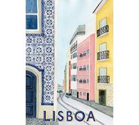 LISBON - Portugal (Lisboa) - Vintage Travel PHOTO Print POSTER City Country Retro Wall Art Spain Street View 001 A3