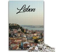 Lisbon Portugal Puzzles for Adults And Teenagers, Pattern Assembly Deal As Gifts for The Whole Family Suitable for And 14 1000pcs(50x75cm)