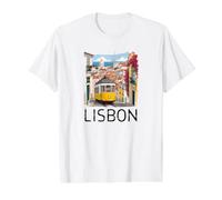 Lisbon Portugal Souvenir/Lisbon Value Graphic T-Shirt, Men, White, S