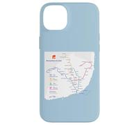 Lisbon Portugal Subway Train Railway - Souvenir Route Map Case for iPhone 14 Plus