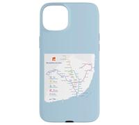 Lisbon Portugal Subway Train Railway - Souvenir Route Map Case for iPhone 15 Plus