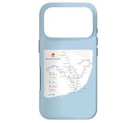 Lisbon Portugal Subway Train Railway - Souvenir Route Map Case for iPhone 17 Pro