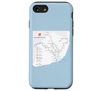 Lisbon Portugal Subway Train Railway - Souvenir Route Map Case for iPhone SE (2020) / 7/8