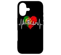 Lisbon Skyline Heartbeat Heart Lisboa Fan I Love Portugal Case for iPhone 17