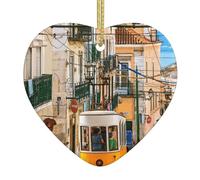 Lisbon Tram Print Christmas Tree And Holiday Decorations,Club Decorations