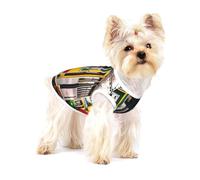 Lisbon Tram Print Dog Shirt,Dog Shirt Vest for Small Breeds Like Chihuahuas,Yorkies, and Puppies