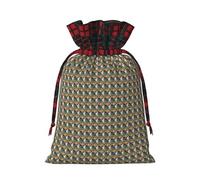 Lisbon Tram Print Gift Reusable Bags Drawstring Celebrations Holiday Birthday Party Favors Pouches