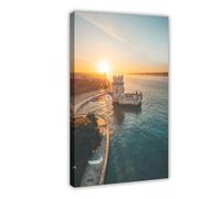 Lisbon Travel Poster Canvas Poster Bedroom Decor Landscape Office Room Decor Gift 12x18inch(30x45cm)