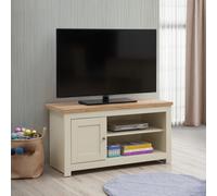 Lisbon TV Unit Stand Media 1 Door and Open Shelf Cream