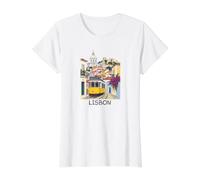Lisbon Value Graphic T-Shirt, Women, White, L